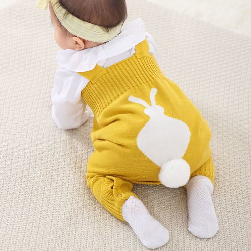 春秋男女宝宝秋冬背带裤小童裤子婴儿针织连体裤0-1-2岁