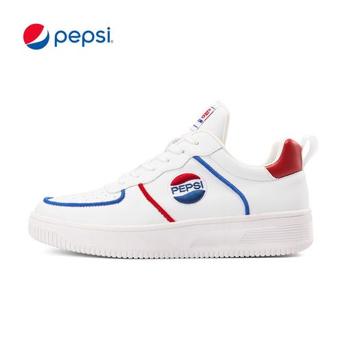 pepsi百事板鞋男百搭个性街头滑板鞋新潮休闲鞋低帮情侣款小白鞋