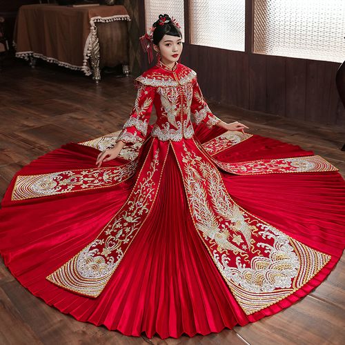 高端秀禾服2020新款新娘结婚女中式敬酒服古装嫁衣礼服禾秀和服