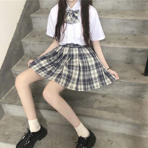 新款jk制服裙套装全套温柔一刀学生装学院风制服馆格裙百褶裙少女学生