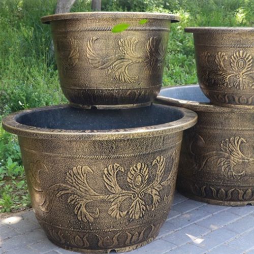 特大号花盆树脂加厚仿陶瓷铁树大花盆 超大果树阳台