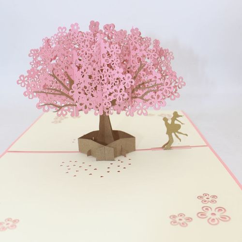七夕情人节送女朋友3d立体贺卡手工剪纸制作拼装浪漫