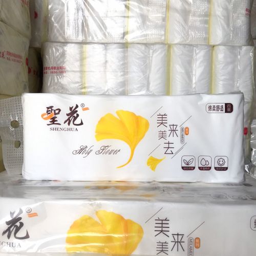 圣花2500克美来美去木浆卫生纸10卷特惠装一提一组