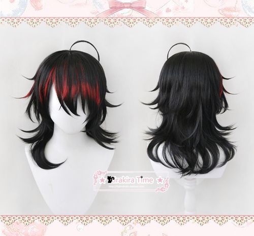 【kt】虚拟主播偶像 vox akuma  vtuber彩虹社 cosplay假发 耳环