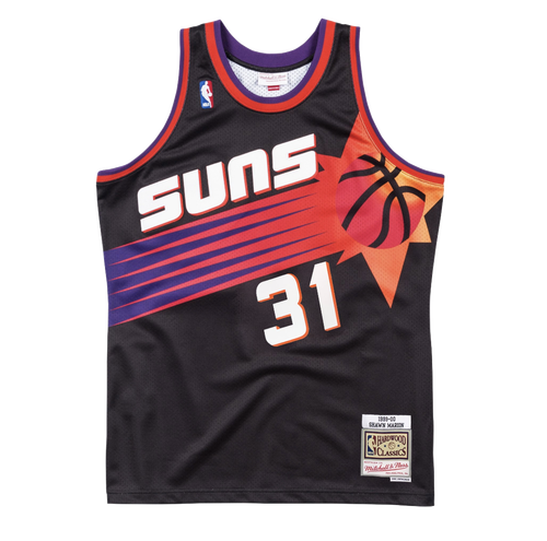 【限量】nba球衣 复古 马里昂 marion 太阳黑大图 mn sw 球迷版