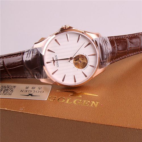 正品golgen古尊手表男表男士腕表自动机械表镂空防水时尚简约6145