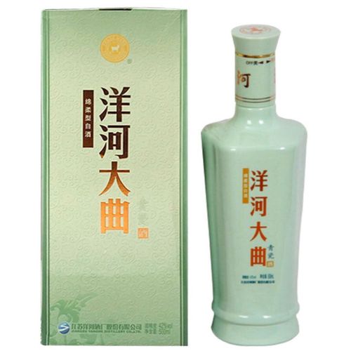 洋河大曲(青瓷)绵柔型白酒浓香型配料: 水,高梁,大米等