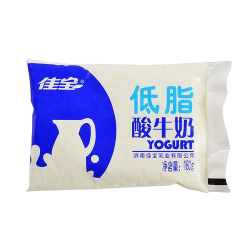 佳宝低脂纯酸奶牛奶180g/袋牛乳蛋白营养新鲜精选优质