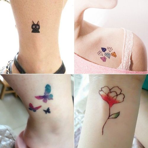 纹身贴防n水女持久小清新图案可爱网红ins风虎口锁骨