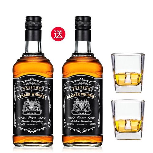 杰克威廉威士忌野格洋酒40度烈酒 派斯顿迪卡威士忌单支700ml 赠同款