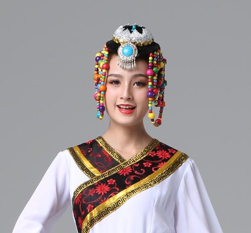 藏族头饰女藏式2021年新款藏族舞d蹈演出头饰舞台夸张少数民族饰