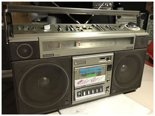 原装日本本土进口hitachi/日立trk-8800w收录机9成新,瑕疵品