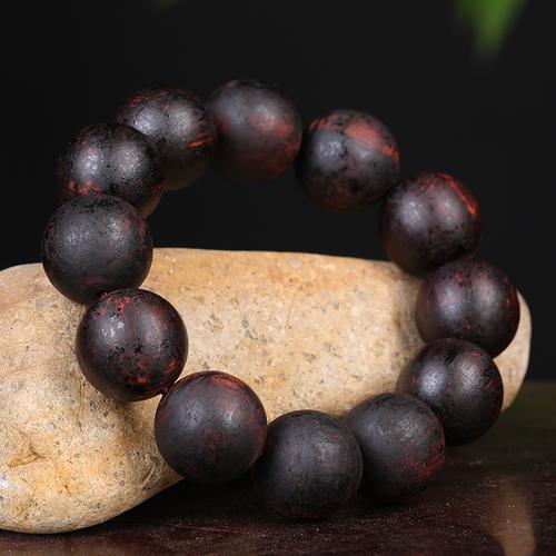 缅甸奇楠级小叶降真香手串黑油软油麻丝椰奶香蜜香八角香土埋老料