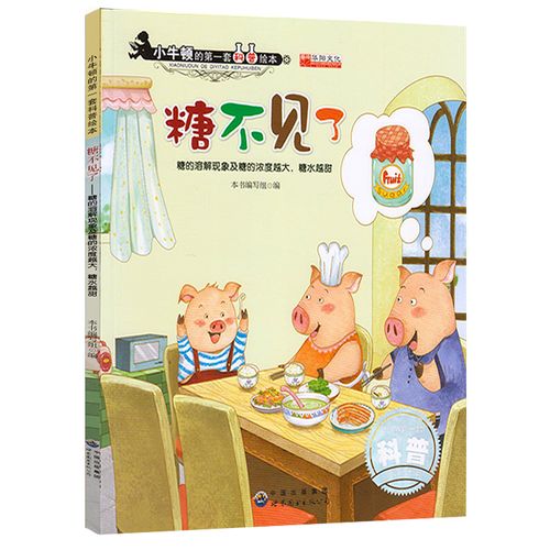小牛顿的套科普绘本 糖不见了 3-6-9-12岁儿童绘本故事书 糖的溶解