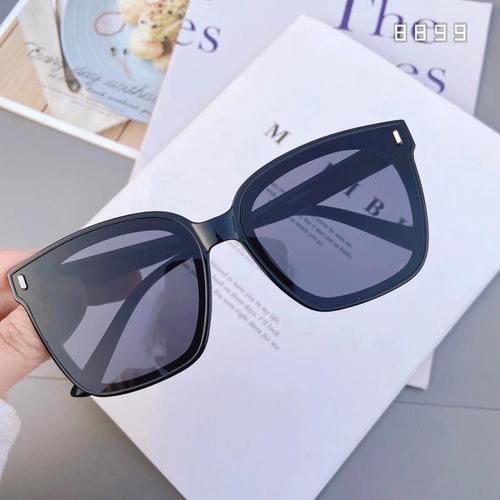 2021新款时尚韩版方形大框简约白色眼镜女大脸墨镜长圆脸太阳镜潮