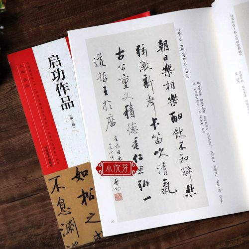 启功书法作品第二版 中国具代表性书法作品毛笔楷书行书草书碑帖书法