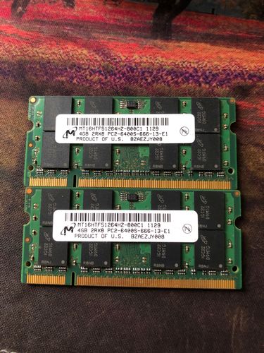 镁光 ddr2 4g 笔记本 内存条 频率800 兼容667 原装拆机 保修一年