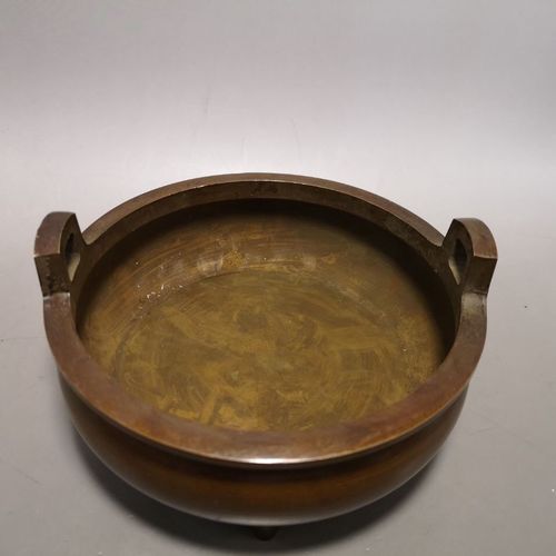 仿古铜器旧藏古玩纯铜香炉保真大明宣德炉线香卧香盘香炉家居熏香