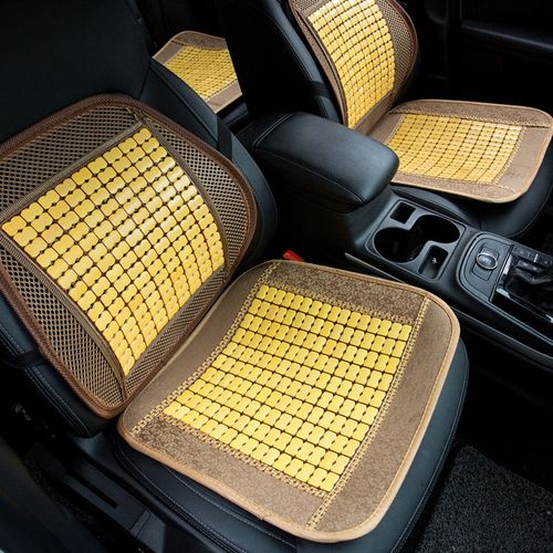 汽车坐垫夏季凉垫带腰靠透气单片凉席车载竹垫办公通用椅子垫子夏