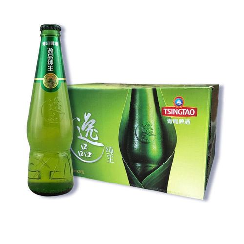 青岛啤酒小逸品纯生218ml*24瓶9度产地青岛本地发货山东特产【4月13日