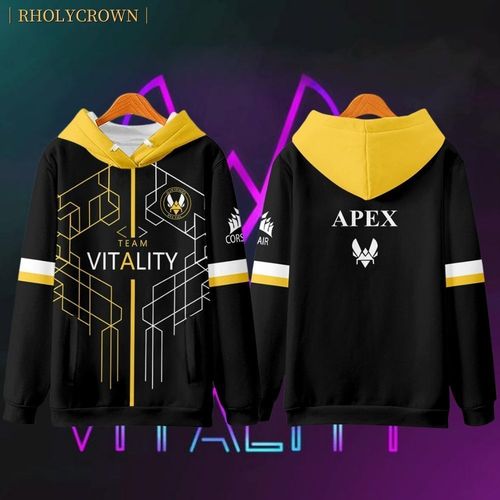 vitality战队印象秋冬卫衣男电竞zywoo载物同款连帽外套男比赛服