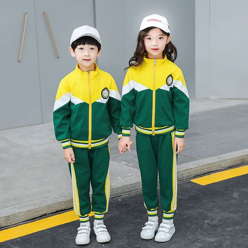 春秋款幼儿园园服英伦风儿童运动套装一二年级班服纯棉小学生校服