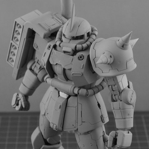 side 3 高达模型gk改件 扎古gk改造 mg 1 100 红扎古2.0改件 现货