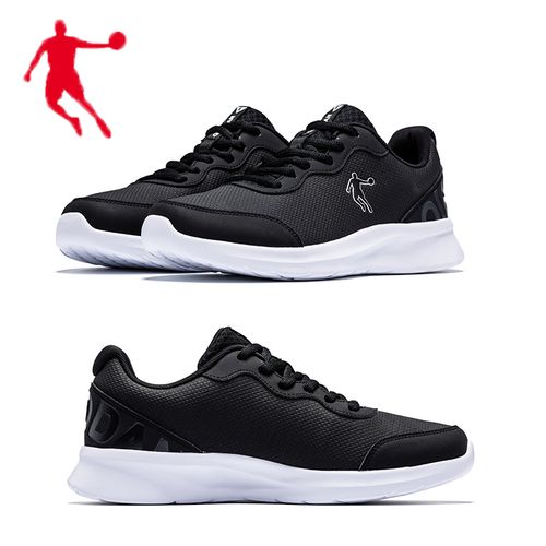 乔丹运动鞋男2020秋冬季皮面防水正品牌防滑黑色软底