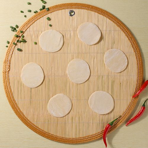 木之初 包饺子帘家用竹制 包饺子放置盘饺子托盘青竹水饺盖帘防粘 竹