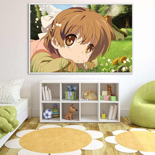 品都clannad冈崎朋也古河渚diy数字油画手工填色客厅卧室装饰挂画