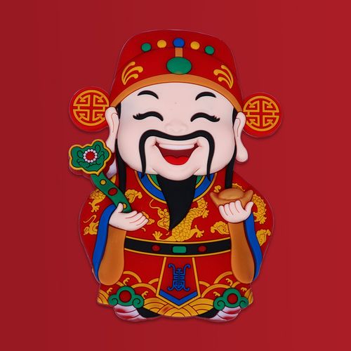 喜庆卡通财神冰箱贴可爱新u年门贴创意装饰磁性贴纪念品福禄寿喜2