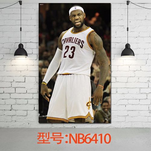居梦坞 骑士湖人勒布朗·詹姆斯篮球明星海报装饰画男生宿舍装饰卧室