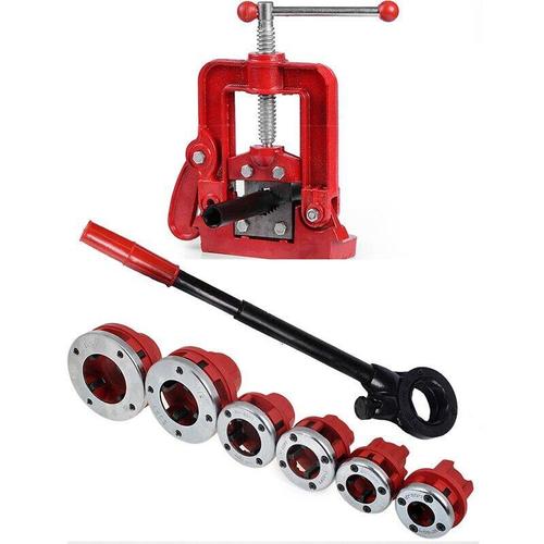 2寸铰螺纹手动套丝机铁管镀锌管水管套丝