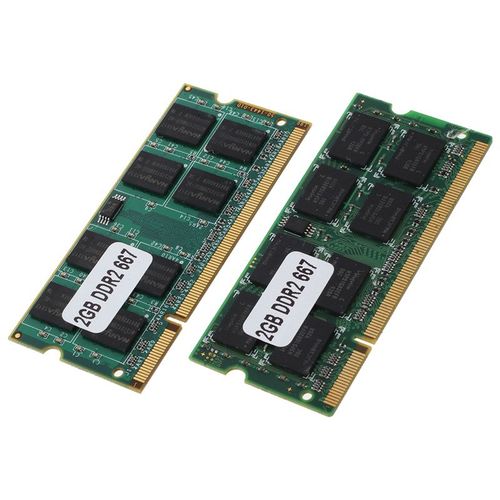 2x 2gb ddr2 pc2-5300 sodimm ram memory 667mhz 200-pin notebo