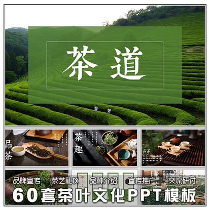 茶文化ppt模板茶叶交流研讨品牌宣传推广品种知识介绍宣传画册ppt