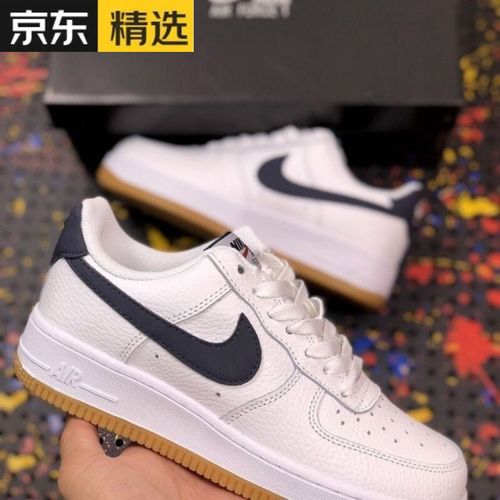 【官方旗舰店】af1空军一号男女鞋荔枝纹生胶大底奶咖aj低帮运动鞋