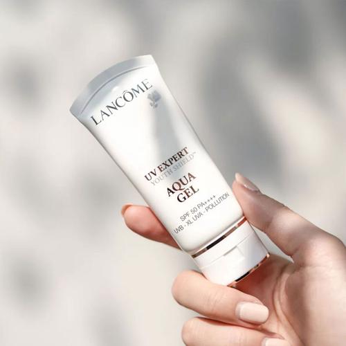 lancome兰蔻清爽型防晒 隔离霜uv小白管spf50 空气感控油gel 50ml