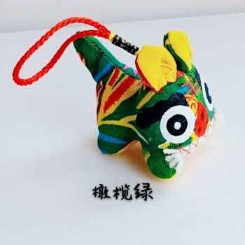 小老虎挂件手工 民间特色小布老虎 纯手工制作 非遗小老虎挂饰出国