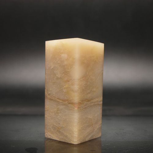 巴林石印章石料篆刻印章彩冻石20*20mm