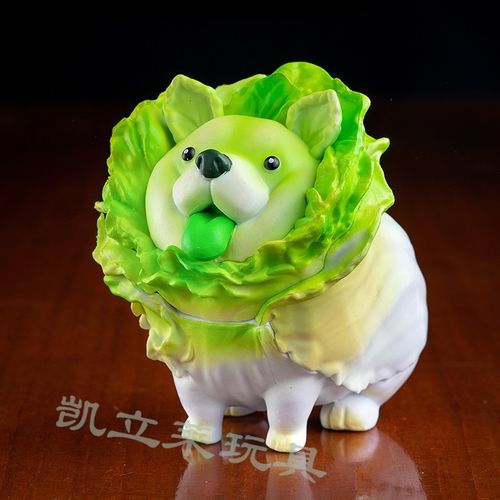 白菜狗手办白菜犬 菜狗 动漫手办模型蛋糕装饰汽车载摆件生日礼物二
