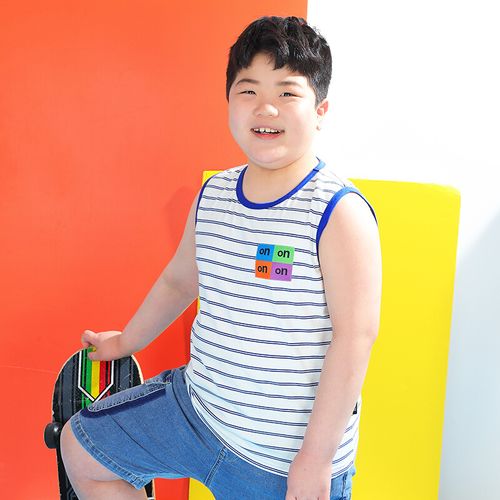 巴拉巴拉小猪托尼胖男童背心夏季胖童汗衫加肥加大胖孩子衣服中大