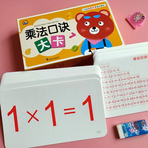99乘法口诀卡片 九九乘除法口诀表 九九乘法口诀表数学练习卡片