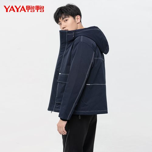 鸭鸭羽绒服男短款2021年冬季新款青年男士潮流羽绒服时尚帅气外套