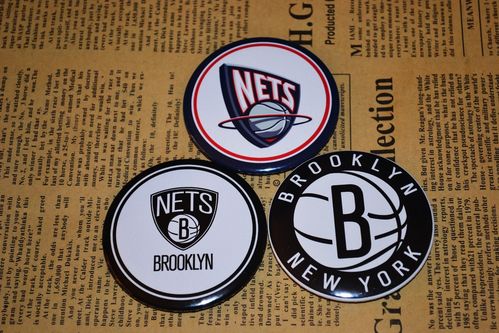 nba布鲁克林篮网队 标志队标队徽徽章胸章胸针冰箱贴 现货可定制