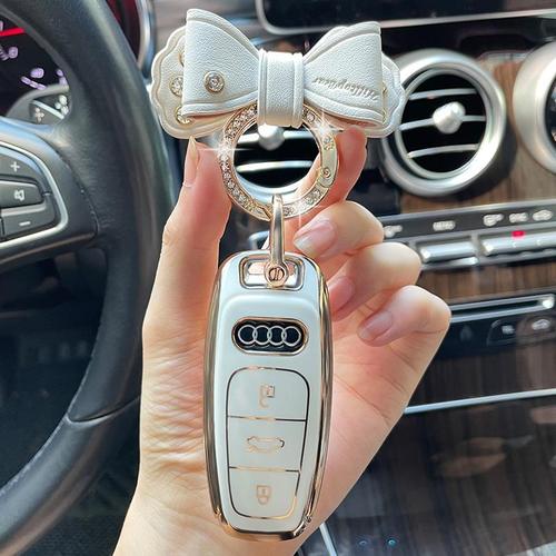 奥迪a3钥匙套21款a6l壳a7包a8保护q8车a4l新a5q3q2l高档q5l扣a6女