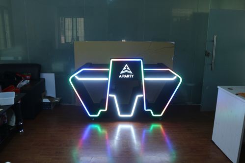 ktv夜店升降台定制酒吧打碟机桌子亚克力dj台包厢台发光led打碟台