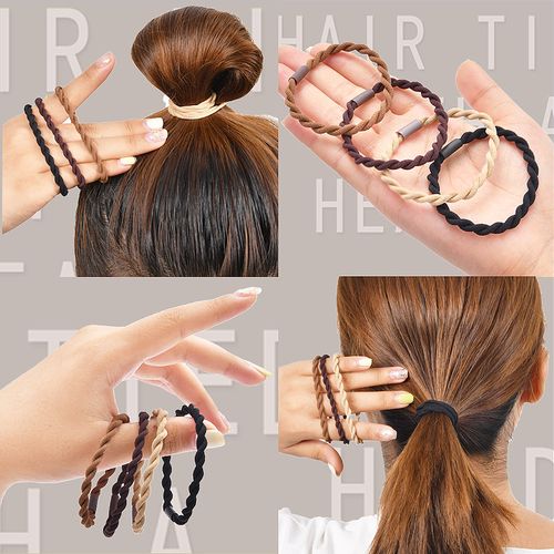 麻花辫头绳少女简约气质马尾橡皮筋耐用韩国2021新款冬扎头不伤发