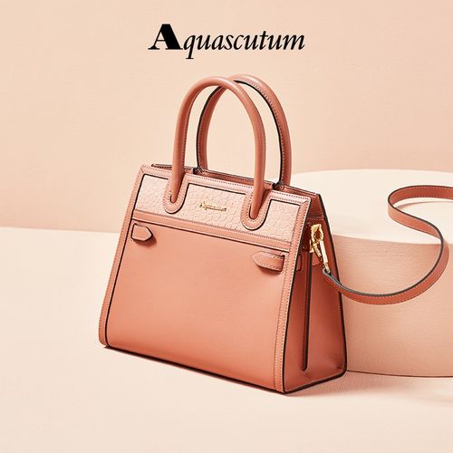 雅格狮丹(aquascutum)手提包女2021春季新款女包包时尚优雅宴会凯莉包