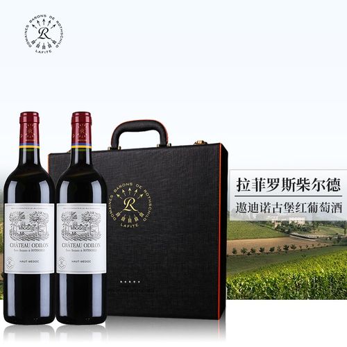 拉菲罗斯柴尔德红酒 遨迪诺古堡上梅多克产区红葡萄酒2016 法国进口