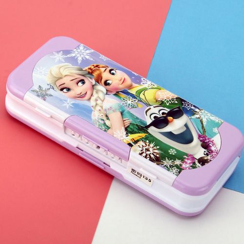 e儿童小学生文具盒女男孩可爱密码多功能三层铅笔盒奥特曼1-6年级旭泽